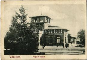 1912 Miskolc, Népkerti vigadó (ragasztónyom / gluemark)