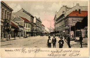 1905 Miskolc, Széchenyi utca, Schweitzer üzlete