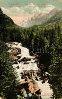 Tátra, Vysoké Tatry; Nagytarpataki felső vízesés / Grosskohlbacher Oberer Wasserfall / waterfall