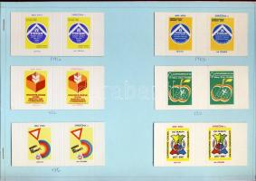 490 db csehszlovák és cseh gyufacímke feldolgozva két mappában