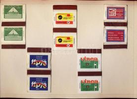 490 db csehszlovák és cseh gyufacímke feldolgozva két mappában