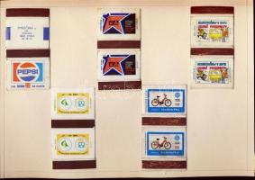 490 db csehszlovák és cseh gyufacímke feldolgozva két mappában