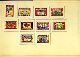 721 darabos jugoszláv gyufacímke gyűjtemény szépen feldolgozva