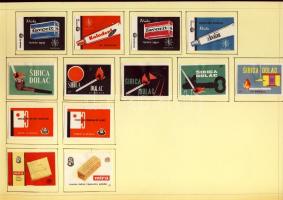 721 darabos jugoszláv gyufacímke gyűjtemény szépen feldolgozva