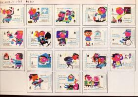 1285 darabos NSZK gyufacímke gyűjtemény szépen feldolgozva