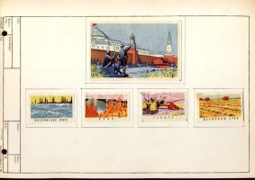 439 darabos szovjet gyufacímke gyűjtemény szépen feldolgozva