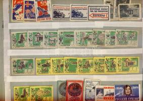 1377 darabos szovjet gyufacímke gyűjtemény némi más országgal (magyar, japán, arab)