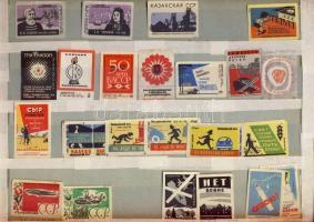 1377 darabos szovjet gyufacímke gyűjtemény némi más országgal (magyar, japán, arab)