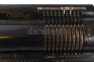 Original-Odhner svéd asztali számológép, kissé kopott, de jó műszaki állapotban / Calculator. 34x16 ...