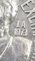1973. LA jelzéssel: "Mindszenty József" Aluminium plakett (21,5 cm)