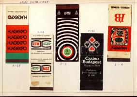 319 darabos magyar gyufacímke gyűjtemény