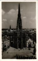 1942 Újvidék, Novi Sad; templom, gyógyszertár. Keiler és Kiss kiadása / church, pharmacy