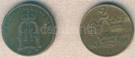 Svédország 1900. 2ö + 1942. 2ö T:3