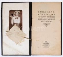 1918-19 Szolgálati könyvecske az egyévi kötelező kórházi gyakorlat kitöltésére, Bornheimi Stiber Mária részére