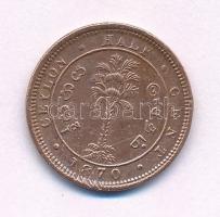 Ceylon 1870. 1/2c Cu T:2- karc Ceylon 1870. 1/2 Cent Cu C:VF scratched Krause KM#91