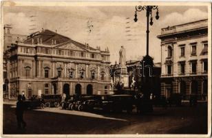 1936 Milano, Milan; Piazza della Scala / square, automobiles (Rb)