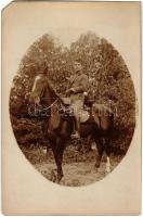 Osztrák-magyar lovas katona / WWI Austro-Hungarian K.u.K. military, cavalryman. photo (EM)