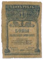 Oroszország / Transzkaukázusi Népbiztosság 1918. 1R T:III-  Russia / Transcaucasian Commissariat 1918. 1 Ruble C:VG  Krause S601