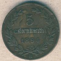 San Marino 1894. 5c T:3 ph.