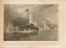 A Cs. és Kir. Haditengerészet a világháborúban. Ramberg báró, korvettkapitány festményei után. A mű ...