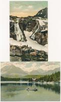 Tátra, Vysoké Tatry; 11 db használatlan régi képeslap jó minőségben / 11 pre-1945 unused postcards i...