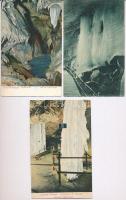 Dobsina, jégbarlang / ice cave - 9 db használatlan régi képeslap jó minőségben / 9 pre-1945 unused p...