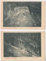 Dobsina, jégbarlang / ice cave - 9 db használatlan régi képeslap jó minőségben / 9 pre-1945 unused p...
