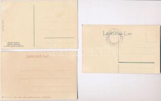 Dobsina, jégbarlang / ice cave - 9 db használatlan régi képeslap jó minőségben / 9 pre-1945 unused p...