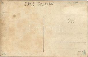 Az Osztrák-Magyar Haditengerészet SMS Balaton Tátra-osztályú rombolójának legénysége, matrózok csopo...