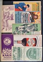 cca 1900-1940 Nagy vegyes régi számolócédula tétel, 160 db, a Törley számolócédula címkék között néh...