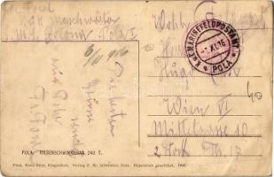 1916 Pola, Grösster existierender Schwimmkran (Riesenschwimmkran) 240 T.  / WWI Austro-Hungarian Nav...