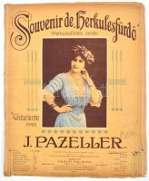 1915 J. Pazeller: Souvenir de Herkulesfürdő, kiadja: Nádor Kálmán