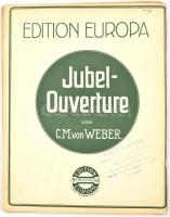 Weber: Euryanthe, Oberon, Jubel-Overture, négykezes darabok, 4 db kotta