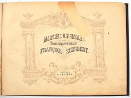 Mendelssohn: Zongoradarabok + Schubert: Indulók, könyvbe kötve, széteső állapotban