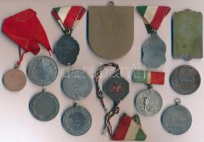 13db-os vegyes sportdíj tétel, közte Magyar Sportlövők Szövetsége - MSSZ - 1871" T:2