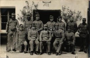 Osztrák-magyar katonák csoportképe / WWI Austro-Hungarian K.u.K. military, soldiers group photo (fl)