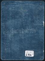 cca 1930 Maradhat ez így? Nem, nem, soha. Magyar Nemzeti Szövetség irredenta fém tábla. / Irredentis...