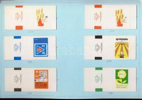 528 darabos cseh és lengyel gyufacímke gyűjtemény 3 mappában