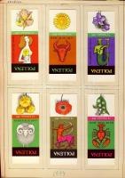 528 darabos cseh és lengyel gyufacímke gyűjtemény 3 mappában