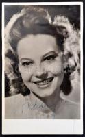 Szeleczky Zita (1915-1999) színésznő aláírása őt ábrázoló fotólapon