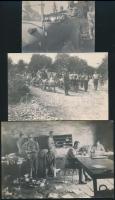 cca 1914-1918 37 db vegyes méretű fotó az I. világháborúból, 5,5×4 és 17×11,5 cm közötti méretekben