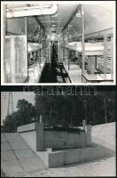 Magyar Néphadsereg hídavatási meghívója, mellékelt fényképekkel, rajzzal kiegészítve (katonavonat, s...