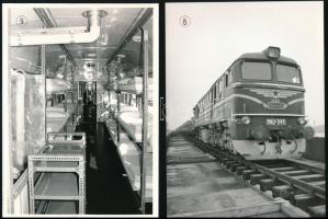 Magyar Néphadsereg hídavatási meghívója, mellékelt fényképekkel, rajzzal kiegészítve (katonavonat, s...