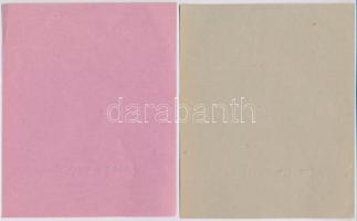 DN 5db-os használatlan rolnizó papír tétel; "50 db 2 filléres = 1 pengő", "50db 10 fi...