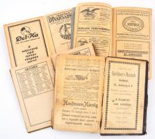 4 db zsebnaptár: Munkások Zsebnaptára 1923. Magyar Gépészek és Géptulajdonosok Zsebnaptára 1905. Mag...