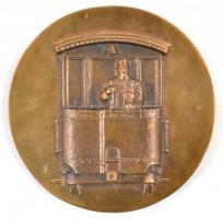 1987. "Száz éves a Budapesti Villamos Vasút" Br plakett (147mm)