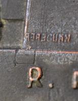 Aereguán jelzéssel: Kovácsológyár. Fém plakett. 17x11 cm