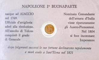 DN "Bonaparte Napóleon" modern mini Au pénz, lezárt, eredeti műanyag tokban (0.333)  T:&qu...