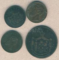 Románia 1867. 2B "Heaton" + 10B "Watt & Co." + 1879+1900. 2B (2x) klf évszám...