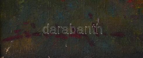 Szórády jelzéssel: Táj gémeskúttal és lovakkal, olaj, karton, enyhén sérült, fa keretben, 58,5x77 cm